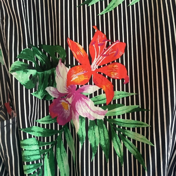 Bright Tropical Cotton Wrap Dress - Picture 5 of 6